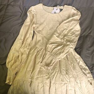 Mero Keety Beige long sleeve dress.